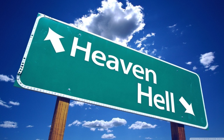 Heaven or Hell Sign